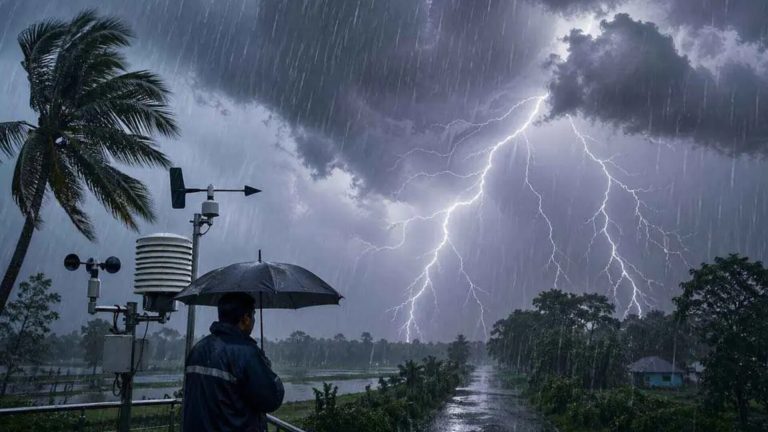 বজ্রবৃষ্টি-ঝোড়ো হাওয়ায় উত্তাল হতে পারে ১৪ অঞ্চল