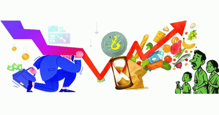 মূল্যস্ফীতির ঘূর্ণিতে আটকে সাধারণ মানুষ