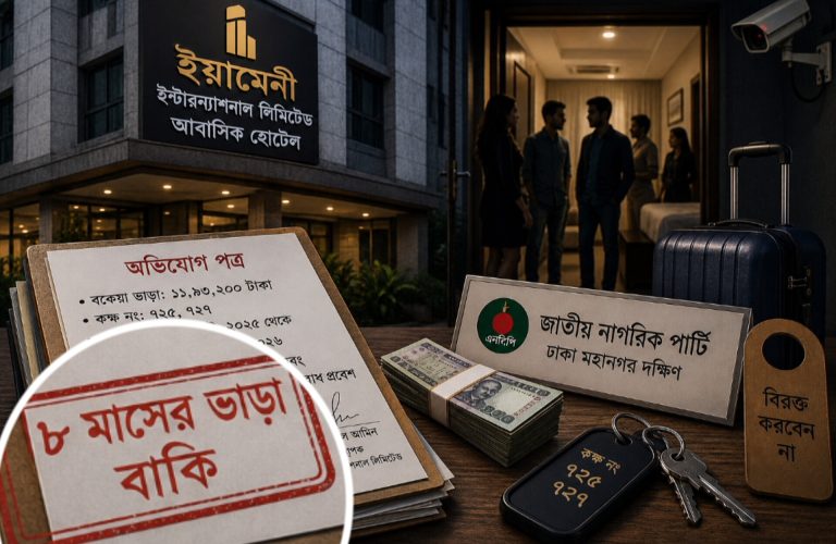 ৮ মাসের ভাড়া বাকি রেখে উধাও এনসিপি নেতারা!