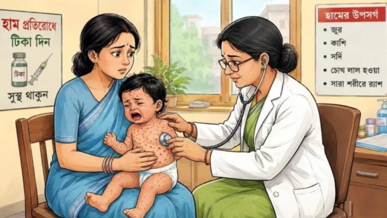 হামের থাবায় আরও ৭ শিশুর মৃত্যু