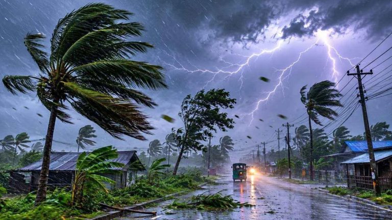 দেশজুড়ে বৃষ্টির দাপট, ১৯ অঞ্চলে ঝড়ের সতর্কতা
