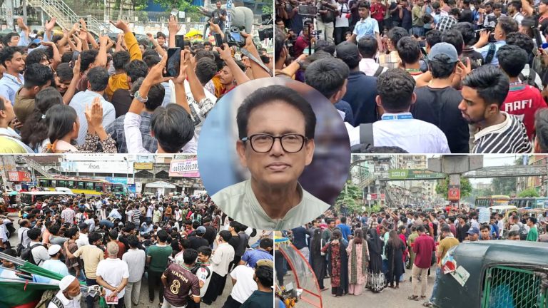 শিক্ষামন্ত্রীর পদত্যাগ দাবিতে দেশজুড়ে বিক্ষোভ