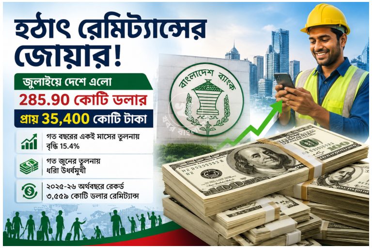 হঠাৎ রেমিট্যান্সের জোয়ার!