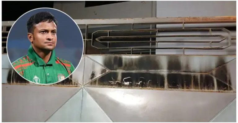 সাকিব আল হাসানের বাড়িতে হামলা-ভাঙচুর