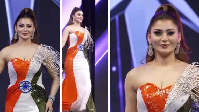 জাতীয় পতাকার আদলে পোশাক, ফের বিতর্কে উর্বশী