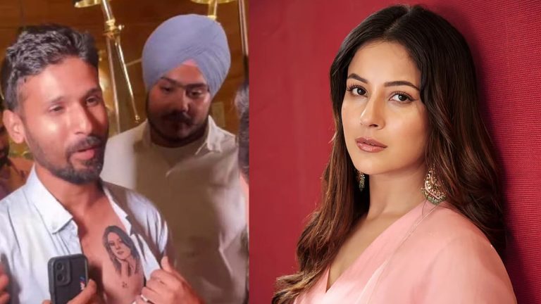 শেহনাজকে ভালোবেসে বুকে এ কী করলেন ভক্ত!